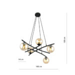 Висячая лампа ESPA 5 MIDDLE Black (1204/5) — изображение 4