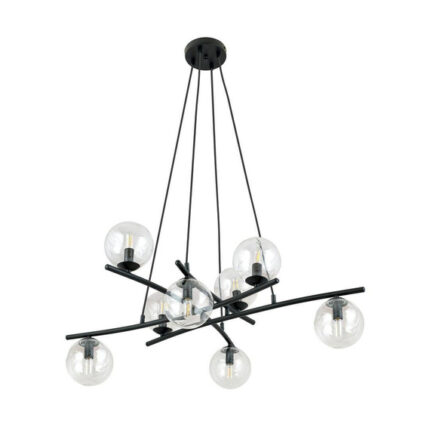 Висячая лампа ESPA 8 TRANSPARENT черного цвета (1202/8)