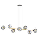 Висячая лампа GRAVIT 8 BL GRAFIT Black-Gold (1237/8)