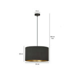 Висячая лампа HILDE 1 BL BLACK Black (1054/1) — изображение 5