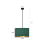 Висячая лампа HILDE 1 BL GREEN Black (1051/1) — изображение 5