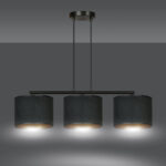 Висячая лампа HILDE 3 BL BLACK Black (1054/3) — изображение 4