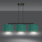 Висячая лампа HILDE 3 BL GREEN Black (1051/3) — изображение 4