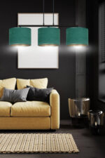 Висячая лампа HILDE 3 BL GREEN Black (1051/3) — изображение 6