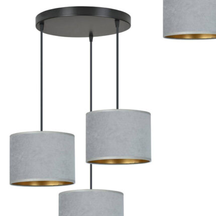 HILDE 3 BL PREMIUM GRAY лампа черная (1050/3PREM)