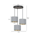 HILDE 3 BL PREMIUM GRAY лампа черная (1050/3PREM) — изображение 5