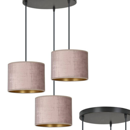 HILDE 3 BL PREMIUM ROSE лампа черная (1053/3PREM)