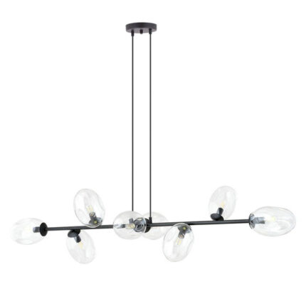 Висячая лампа PANDORA 8 BL TRANSPARENT black (1262/8)