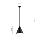 Висячая лампа REBEL 1 BLACK/WHITE black-white (1270/1) — изображение 3