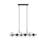 Висячая лампа RORY 6 TRANSPARENT black (1206/6)