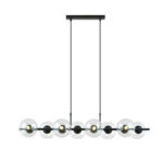 Висячая лампа RORY 8 TRANSPARENT black (1206/8)