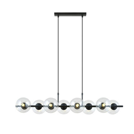 Висячая лампа RORY 8 TRANSPARENT black (1206/8)