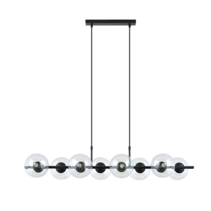 Висячая лампа RORY 8 TRANSPARENT black (1206/8)