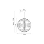 Линия Зума ORB 7510244 Висячая лампа — изображение 2