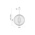 Линия Зума ORB 7510344 Висячая лампа — изображение 2