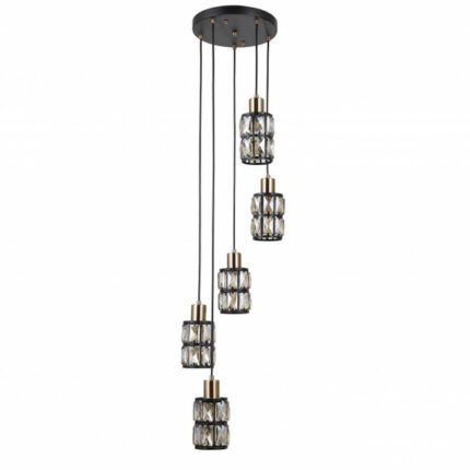 Zwis Italux PND-44236-5-BK-GD Менфи