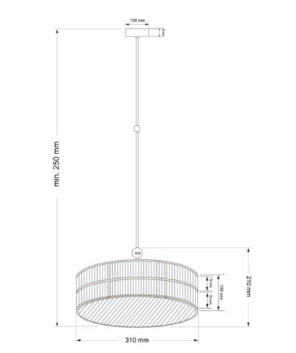 Zwis Kutek Lavone LAV-ZW-3(P)310-2/R