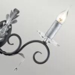 Амарилли Кинкиет - 2 источника света - Черный, серебряный патин — изображение 3